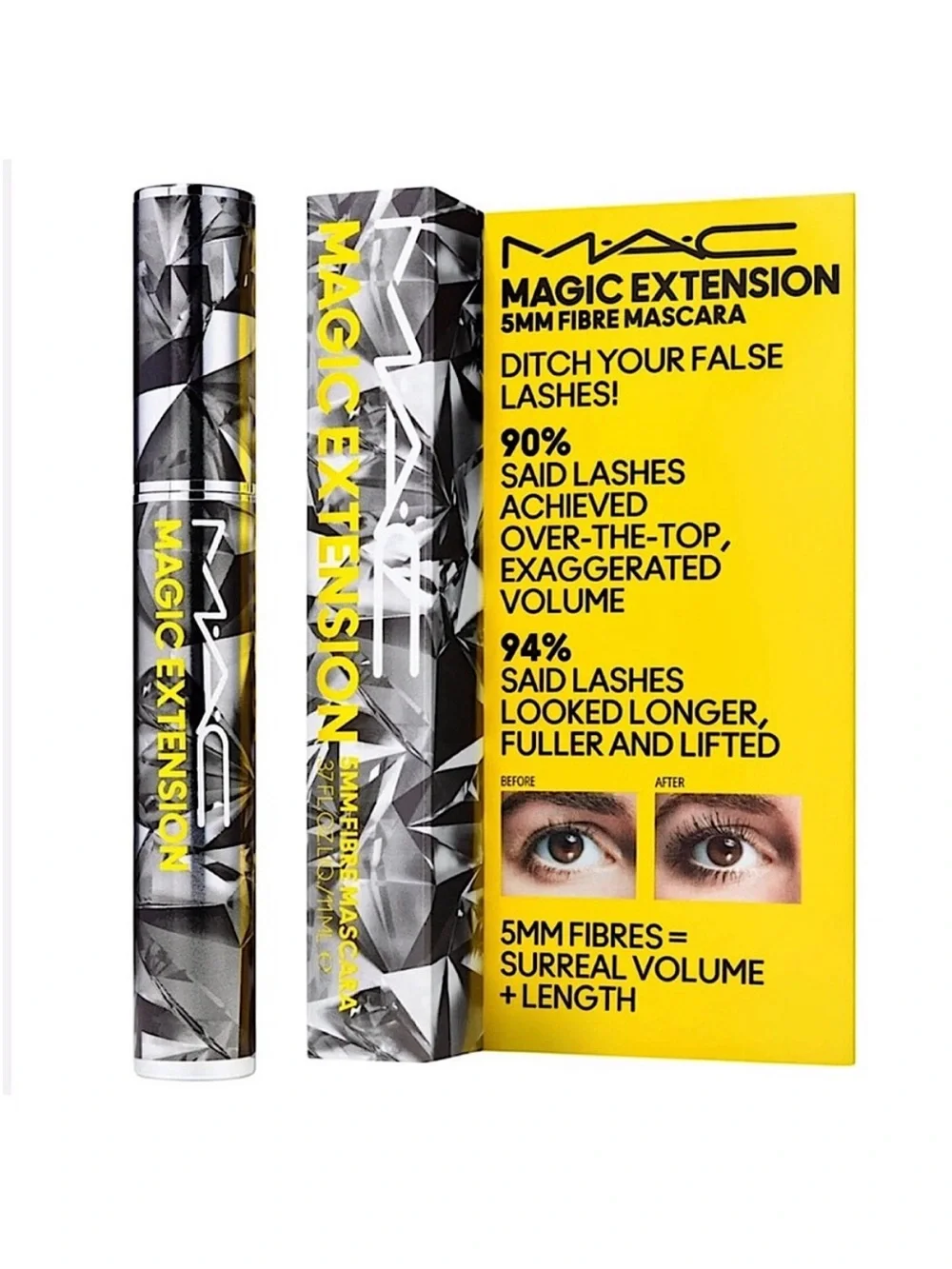 MAC Cosmetics Magic Extension 5mm Fibre Mascara in Extensive Black  11 ml